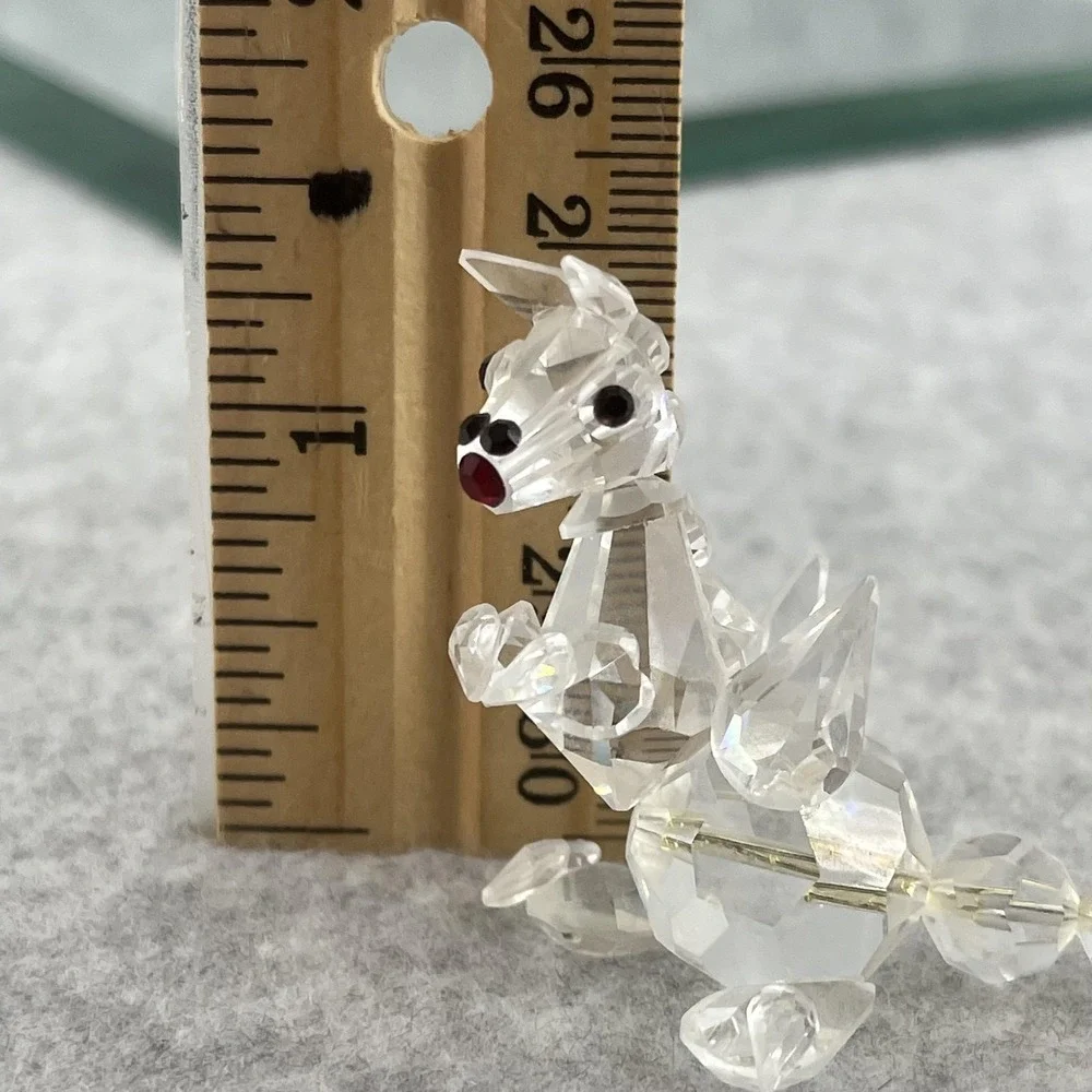 Crystal Dragon Figurine‎ Clear Small Fantasy Collectible Mini Shelf Decor VIDEO